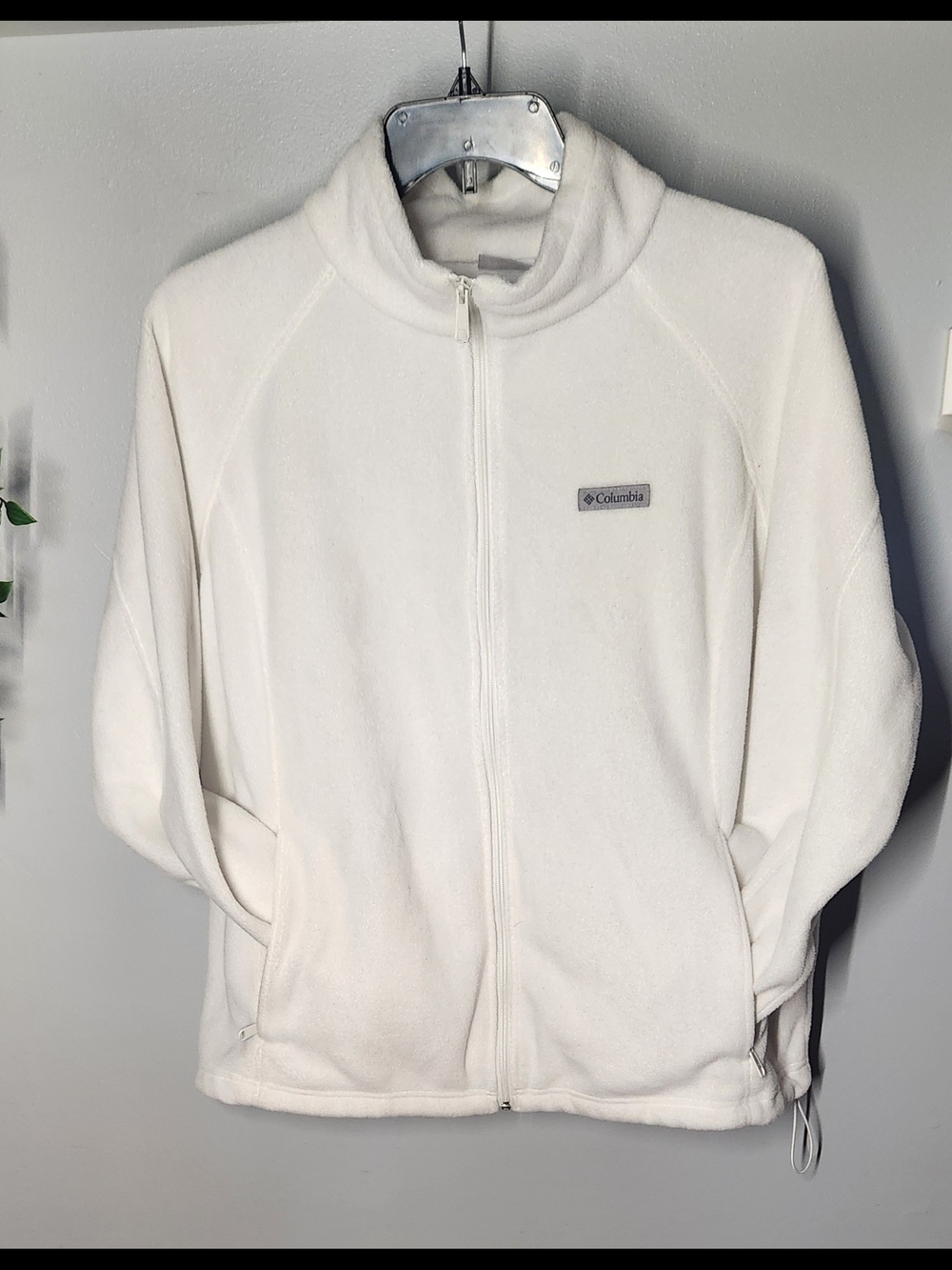 Columbia Polar Bear White Full-Zip Fleece Jacket Womens 3X